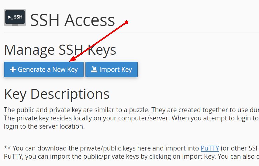 Generare una nuova chiave ssh
